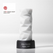 Белый 3D мастурбатор POLYGON - Tenga - в Туле купить с доставкой