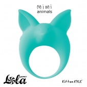 Зеленое эрекционное кольцо Kitten Kyle - Lola Games - в Туле купить с доставкой