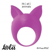 Фиолетовое эрекционное кольцо Kitten Kyle - Lola Games - в Туле купить с доставкой