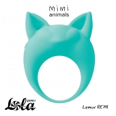 Зеленое эрекционное кольцо Lemur Remi - Lola Games - в Туле купить с доставкой