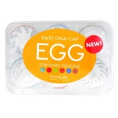 Набор из 6 мастурбаторов Tenga EGG Easy Beat с различным рельефом - Tenga - в Туле купить с доставкой