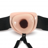 Телесный полый страпон Dr. Skin 6 Inch Hollow Strap On - 15,2 см. - Blush Novelties - купить с доставкой в Туле