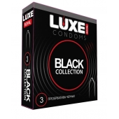 Черные презервативы LUXE Royal Black Collection - 3 шт. - Luxe - купить с доставкой в Туле