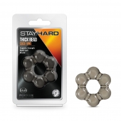 Дымчатое эрекционное кольцо Stay Hard Thick Bead Cock Ring - Blush Novelties - в Туле купить с доставкой