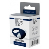 Гладкое синее эрекционное виброкольцо STIMU RING - Dream Toys - в Туле купить с доставкой