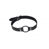 Черный кляп-кольцо Modesty - Lola Games - купить с доставкой в Туле