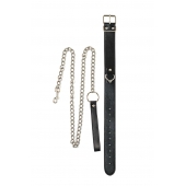 Черный ошейник с поводком Wild - Lola Games - купить с доставкой в Туле