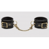 Черные наручники Bound to You Faux Leather Wrist Cuffs - Fifty Shades of Grey - купить с доставкой в Туле
