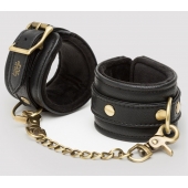 Черные наручники Bound to You Faux Leather Wrist Cuffs - Fifty Shades of Grey - купить с доставкой в Туле