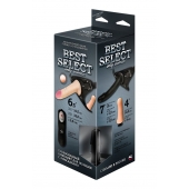 Черный женский пояс BEST SELECT с 3 насадками и вибрацией - LOVETOY (А-Полимер) - купить с доставкой в Туле