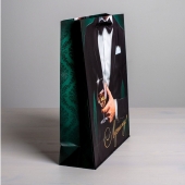 Бумажный пакет «Лучшему!» - 23 х 27 см. - Сима-Ленд - купить с доставкой в Туле