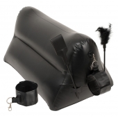 Надувная любовная подушка Portable Triangle Cushion с аксессуарами - Orion - купить с доставкой в Туле