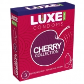 Презервативы с ароматом вишни LUXE Royal Cherry Collection - 3 шт. - Luxe - купить с доставкой в Туле