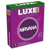 Презервативы с увеличенным количеством смазки LUXE Royal Nirvana - 3 шт. - Luxe - купить с доставкой в Туле