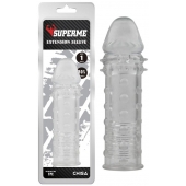 Прозрачная реалистичная насадка на пенис Extra Texture Sleeve - 16,2 см. - Chisa - в Туле купить с доставкой