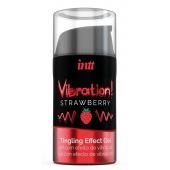 Жидкий интимный гель с эффектом вибрации Vibration! Strawberry - 15 мл. - INTT - купить с доставкой в Туле