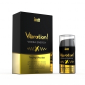 Жидкий интимный гель с эффектом вибрации Vibration! Vodka Energy - 15 мл. - INTT - купить с доставкой в Туле