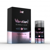 Жидкий интимный гель с эффектом вибрации Vibration! Bubble Gum - 15 мл. - INTT - купить с доставкой в Туле