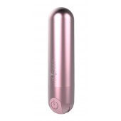 Розовая перезаряжаемая вибропуля Clio - 7,6 см. - Indeep