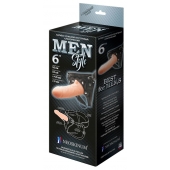Телесный пустотелый харнесс MEN Style - 17,5 см. - LOVETOY (А-Полимер) - купить с доставкой в Туле