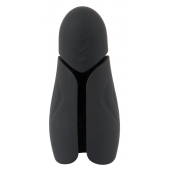 Черный силиконовый вибромастурбатор с нагревом Masturbator with 2 Functions - Orion - в Туле купить с доставкой