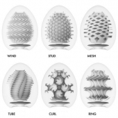 Набор из 6 мастурбаторов Tenga EGG IV с различным рельефом - Tenga - в Туле купить с доставкой