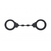 Черные силиконовые наручники Suppression - Lola Games - купить с доставкой в Туле