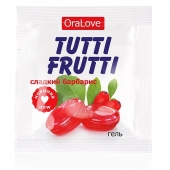 Гель-смазка Tutti-frutti со вкусом барбариса - 4 гр. - Биоритм - купить с доставкой в Туле