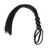 Черная силиконовая плеть Silicone Whip - 32 см. - Easy toys - купить с доставкой в Туле