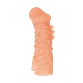 Телесная закрытая насадка с шершавой головкой Cock Sleeve Size L - 17,6 см. - KOKOS - в Туле купить с доставкой