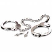 Металлические наручники Metal Leg Cuffs - Pipedream - купить с доставкой в Туле