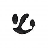 Черный вибромассажер простаты с эрекционным кольцом Strapped   Tapped - Zero Tolerance - в Туле купить с доставкой