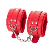 Красные оковы Anonymo из искусственной кожи - ToyFa - купить с доставкой в Туле