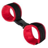 Красно-черные велюровые оковы Anonymo - ToyFa - купить с доставкой в Туле