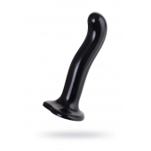 Черный стимулятор для пар P G-Spot Dildo Size L - 19 см. - Strap-on-me - в Туле купить с доставкой