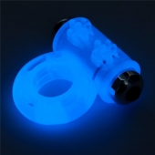 Голубое, светящееся в темноте эрекционное виброкольцо Lumino Play Vibrating Penis Ring - Lovetoy - в Туле купить с доставкой