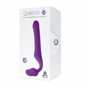 Лиловый безремневой страпон Queens M - Adrien Lastic - купить с доставкой в Туле