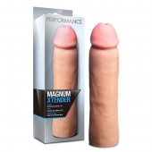 Телесная фаллическая насадка на пенис Magnum Xtender - 23 см. - Blush Novelties - в Туле купить с доставкой