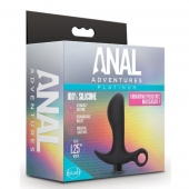 Черный анальный вибратор Silicone Vibrating Prostate Massager 01 - 10,8 см. - Blush Novelties - в Туле купить с доставкой