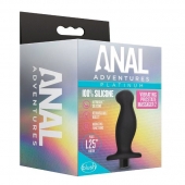 Черный анальный вибромассажёр Silicone Vibrating Prostate Massager 02 - 10,8 см. - Blush Novelties - в Туле купить с доставкой