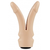 Телесная сплит-насадка харнесс - 16,5 см. - LOVETOY (А-Полимер) - купить с доставкой в Туле