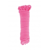Розовая веревка для связывания Sweet Caress Rope - 10 метров - Sweet Caress - купить с доставкой в Туле