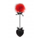 Стек с пуховкой Sweet Caress Feather Whip - 44 см. - Sweet Caress - купить с доставкой в Туле