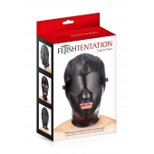 Маска-шлем с отверстием для рта и съемными шорами - Fetish Tentation - купить с доставкой в Туле