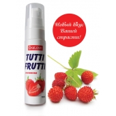 Гель-смазка Tutti-frutti с земляничным вкусом - 30 гр. - Биоритм - купить с доставкой в Туле
