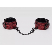 Красно-черные наручники Reversible Faux Leather Wrist Cuffs - Fifty Shades of Grey - купить с доставкой в Туле