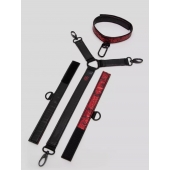 Ошейник с наручниками Reversible Faux Leather Collar and Wrist - Fifty Shades of Grey - купить с доставкой в Туле