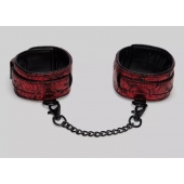 Красно-черные оковы Reversible Faux Leather Ankle Cuffs - Fifty Shades of Grey - купить с доставкой в Туле