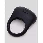 Черное эрекционное виброкольцо Sensation Rechargeable Vibrating Love Ring - Fifty Shades of Grey - в Туле купить с доставкой