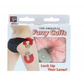 Металлические наручники с розовой меховой опушкой METAL HANDCUFF WITH PLUSH PINK - Dream Toys - купить с доставкой в Туле